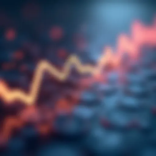 A graphical representation of fluctuating mortgage rates over time, showcasing trends.